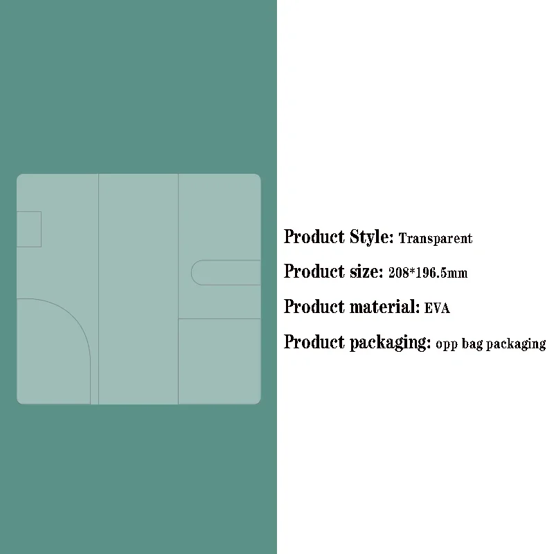 Transparent Protective Cover for Weekly Planner - Patterned Design Stationery Accessory