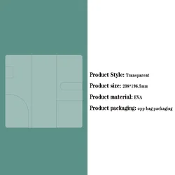 Transparent Protective Cover for Weekly Planner - Patterned Design Stationery Accessory (Transparent)
