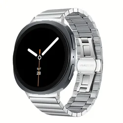 Stainless Steel Metal Watch Band Wristband for Samsung Galaxy Watches (Silver)