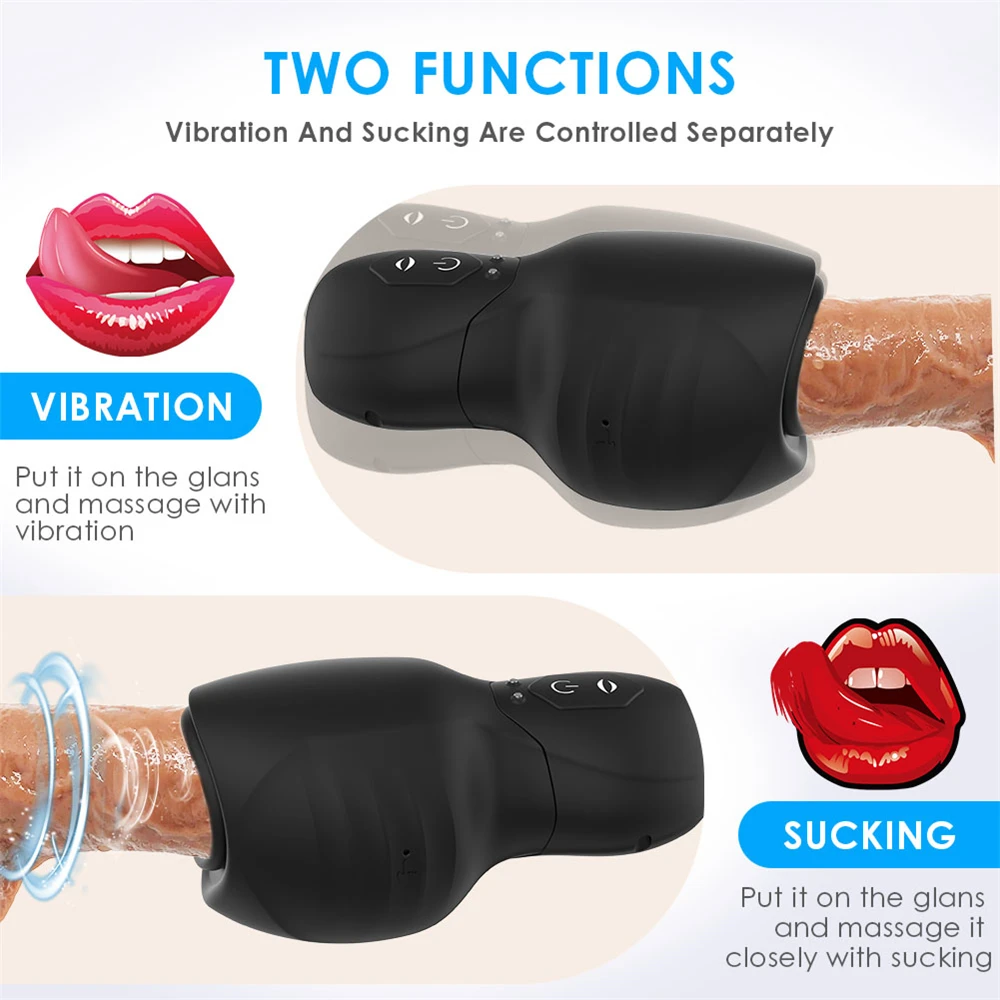 Automatic Male Masturbator Glans Sucking Vibrators Vaginal For Men Penis Pump Enlargement Cock Exerciser Sucker Sucks Sex Toys male masturbator male masturbator cup male masturbation aid