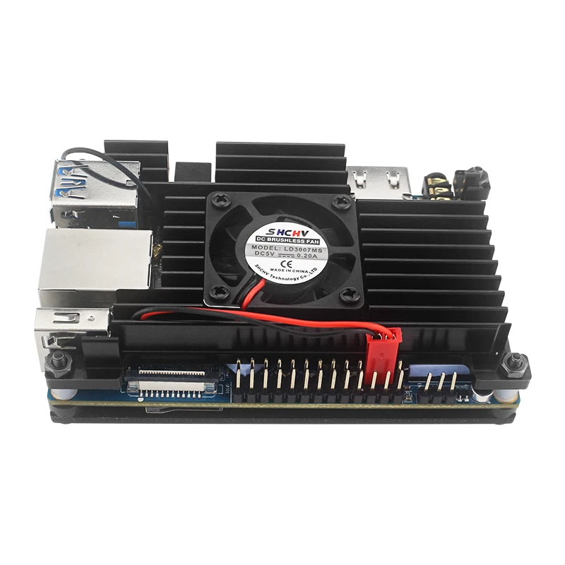 Orange Pi 3 LTS Aluminum Alloy Case with Fan Active Passive Cooling Enclouse Met