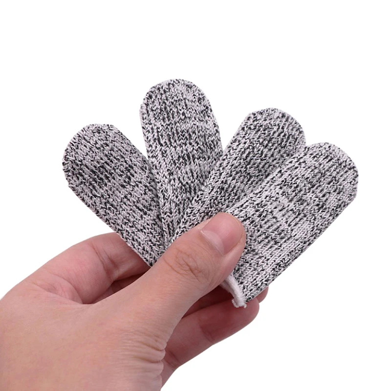 Anti-Cut Finger Cots Thumb Protector Sleeve Cover Finger Peel Fingertip Gloves Picking Cover 10Pcs Kitchen Tools Finger Protector Finger Guard