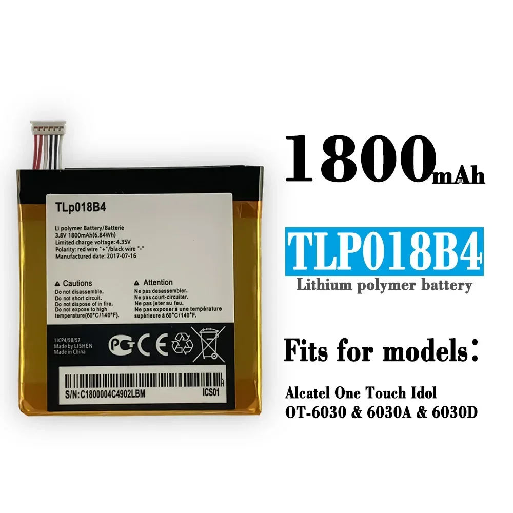 

Сменный аккумулятор TLP018B4 для Alcatel One Touch Idol OT-6030 6030A 6030D мобильный телефон высококачественные литиевые батареи