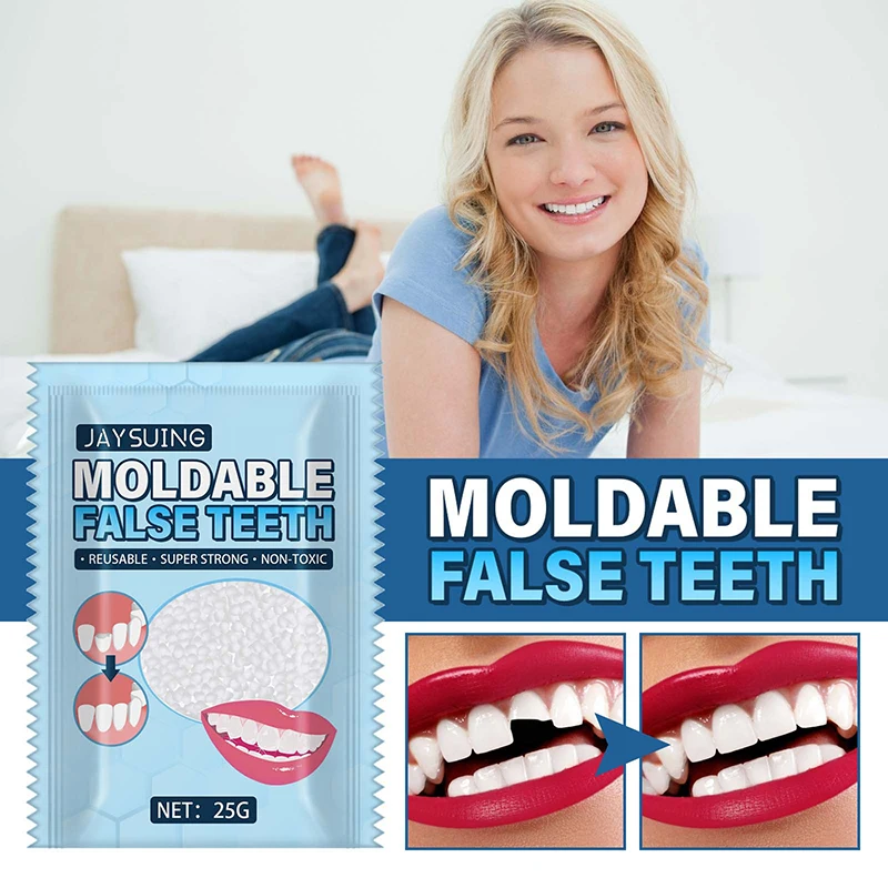 Moldable False Teeth Reusable Super Strong Thermal Beads For Teeth 30g  Thermal Fitting Beads Teeth Veneers Chipped Tooth Repair - AliExpress
