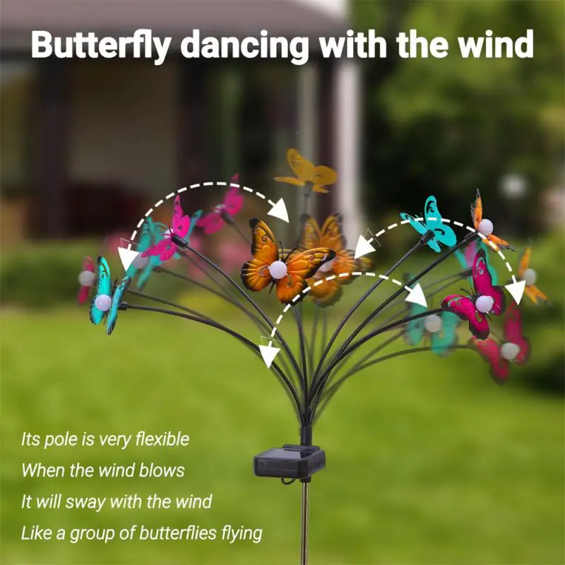 

2023 New Led Solar Courtyard Lamp Outdoor Firefly Floor Plug Lamp