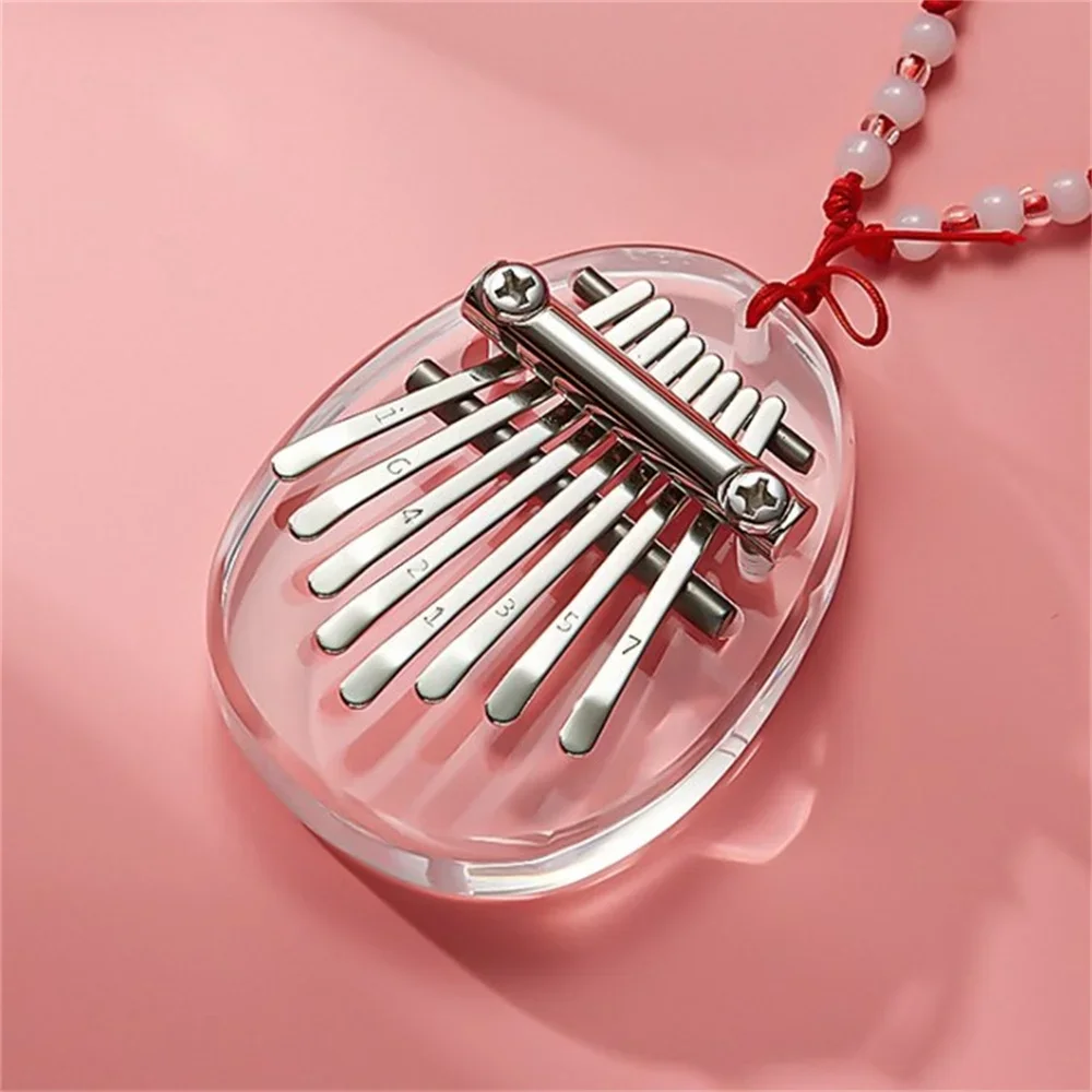 8 Key Mini Kalimba Exquisite Finger Thumb Piano Marimba Musical Good Accessory Pendant Gift Finger Keyboard Musical Instrument