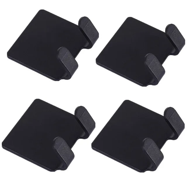 2/4 pièces support de rasoir adhésif mural salle de bain pour crochet de douche support Gillette rasoir support de rasage crochet en plastique noir 4