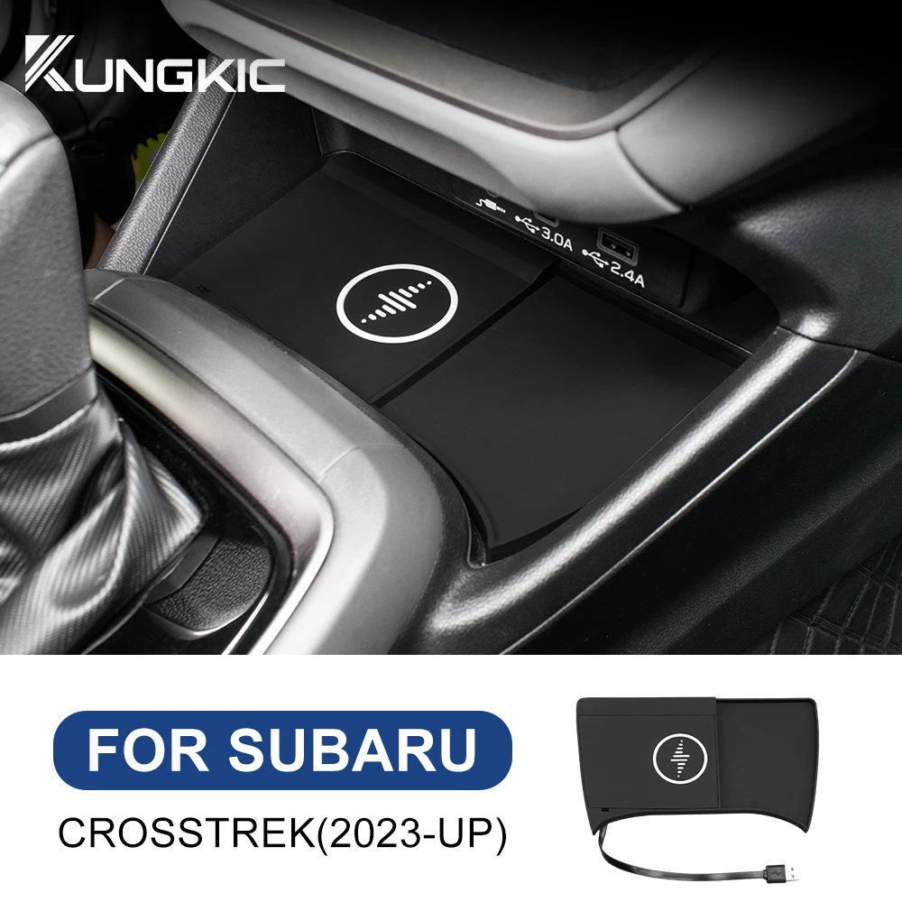 forSubaruCrosstrekCarWirelessCharger20232024ForIphoneMobile