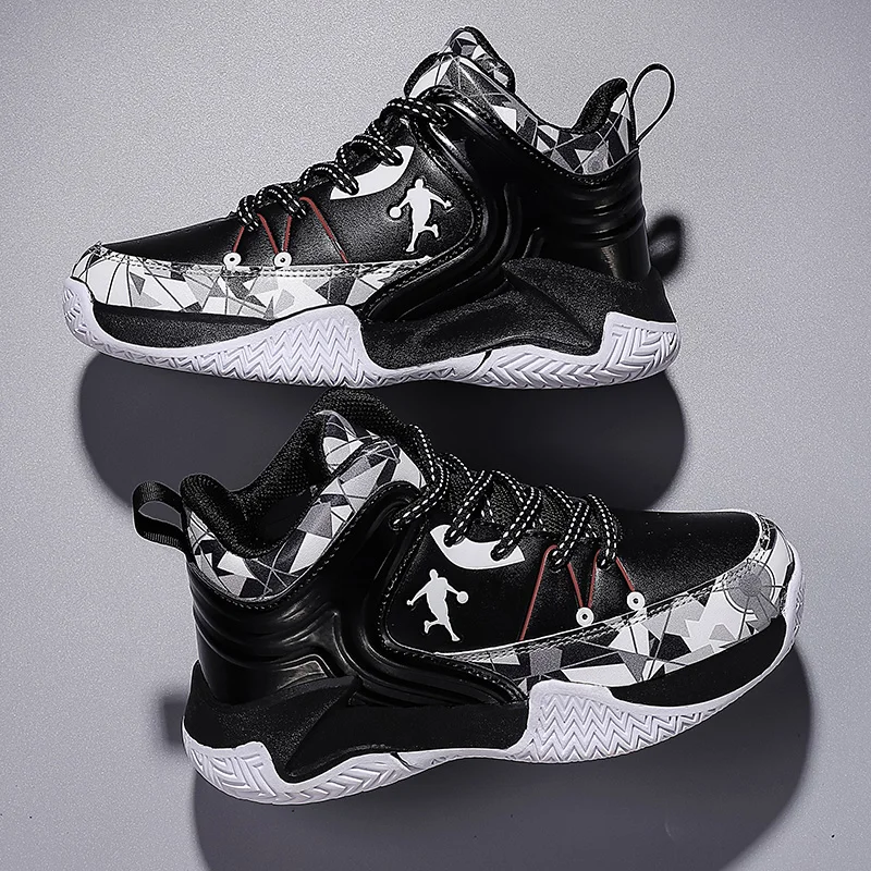 أحذية كرة السلة للأطفال للفتيات الطالبات، أحذية تدريب ميدانية داخلية، أحذية رياضية عالية الجودة مضادة للانزلاق للأطفال