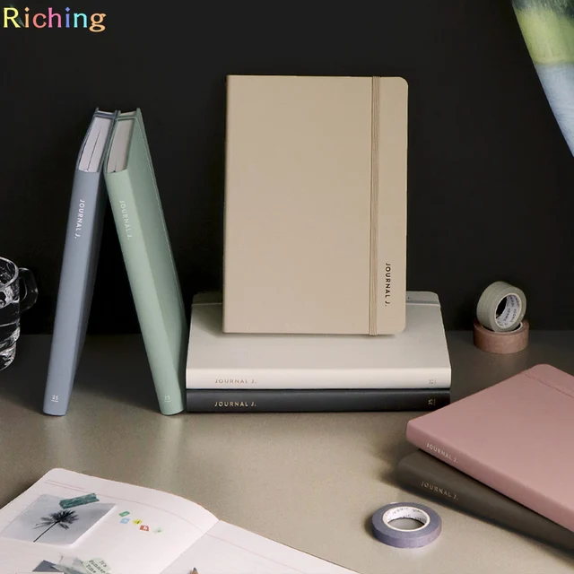 2025 Korean ICONIC JOURNAL J Weekly B6, PU Leather Cover Planner for Students Artists Business, Office & School Supplies 3