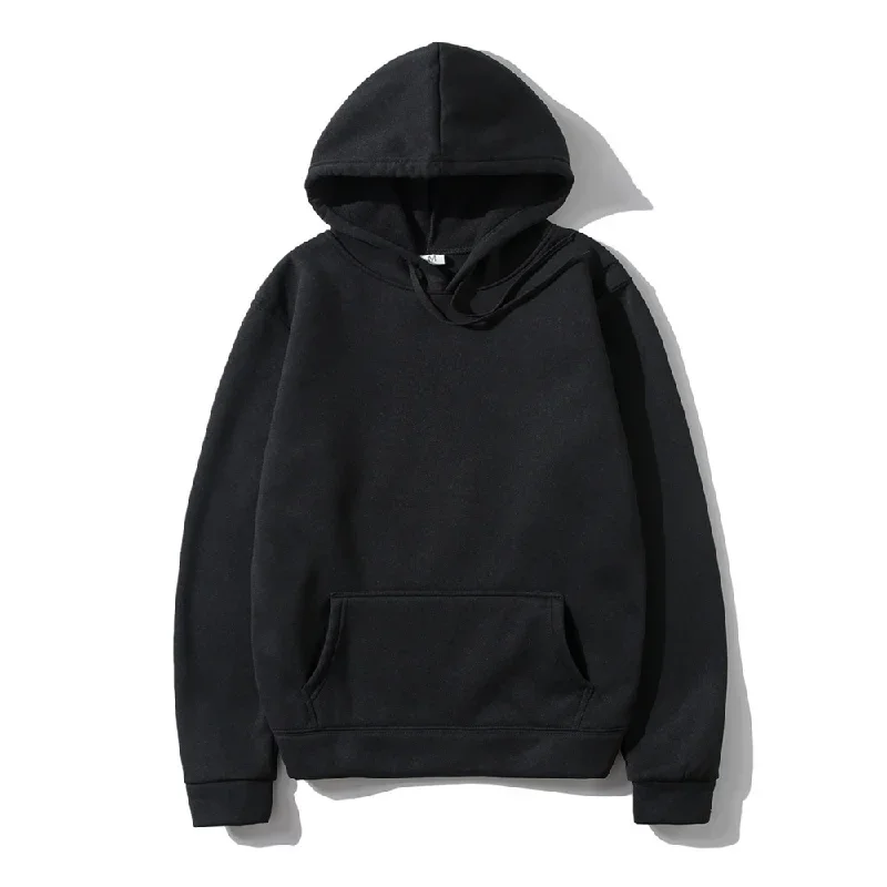 Men's and Women's Solid Color Pocket Hoodies Sports Fitness Sweatshirts Fashionable Casual Pullovers Multi Color 2