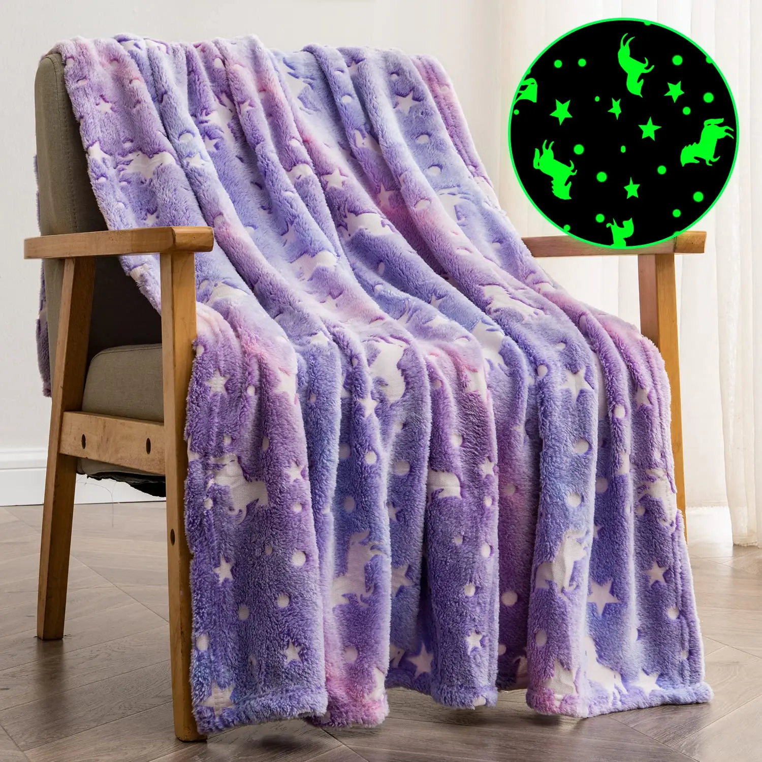 Coperta In Pile Unicorno Rosa 150x200 Cm – Morbida E Certificata Öko-Tex, Regalo Per Bambine E Ragazze