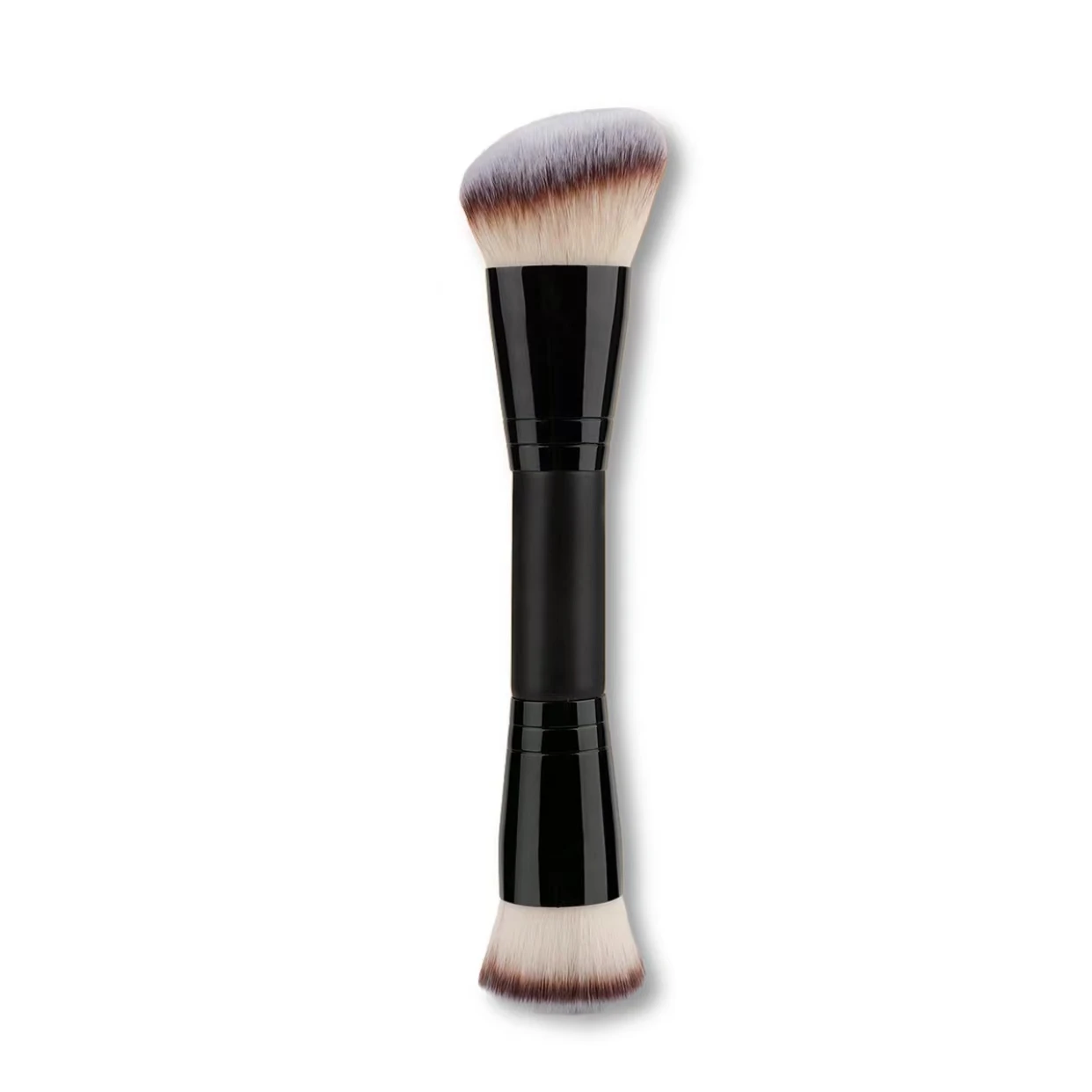 Facial Makeup Brush, a Portable Double-Headed Multi-Functional Makeup Brush, Foundation Brush, Contour Brush, Loose Powder Brush, Blush Brush, All-In-One Makeup Brush Suitable for Men and Women