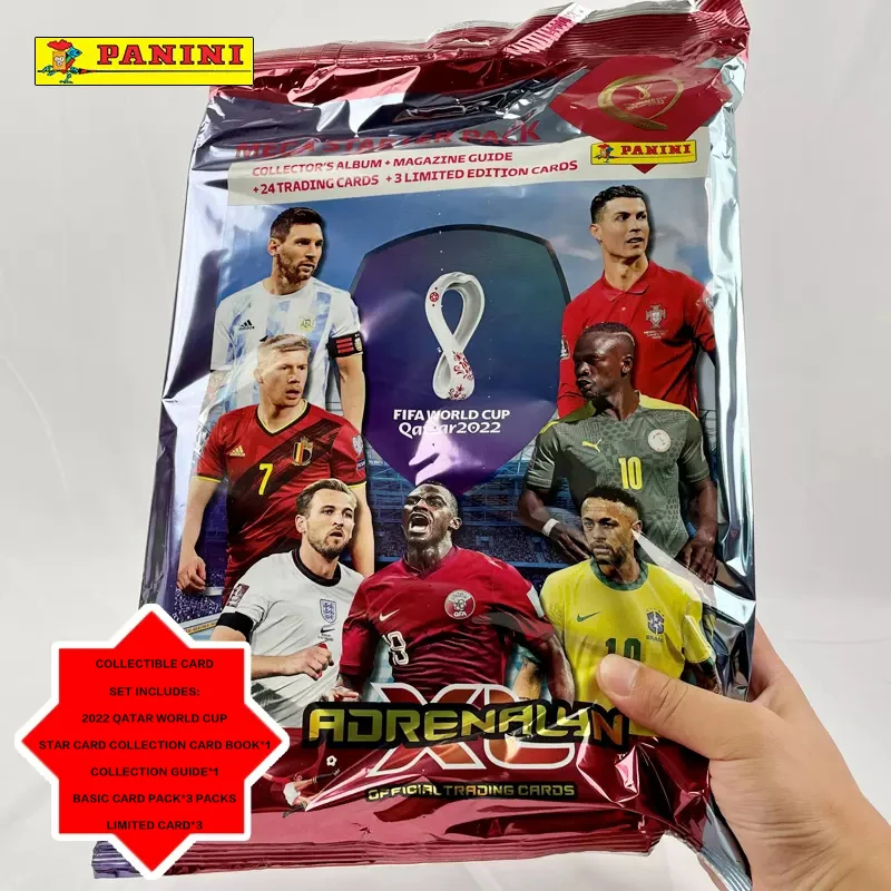 Coffret de cartes Panini Football Star, collection de la coupe du