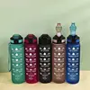 900/1000ml Water Bottle Motivational Sport Water Bottle Leakproof Bottles Drinking Outdoor Travel PC Bottle Gym Fitness Jugs 2