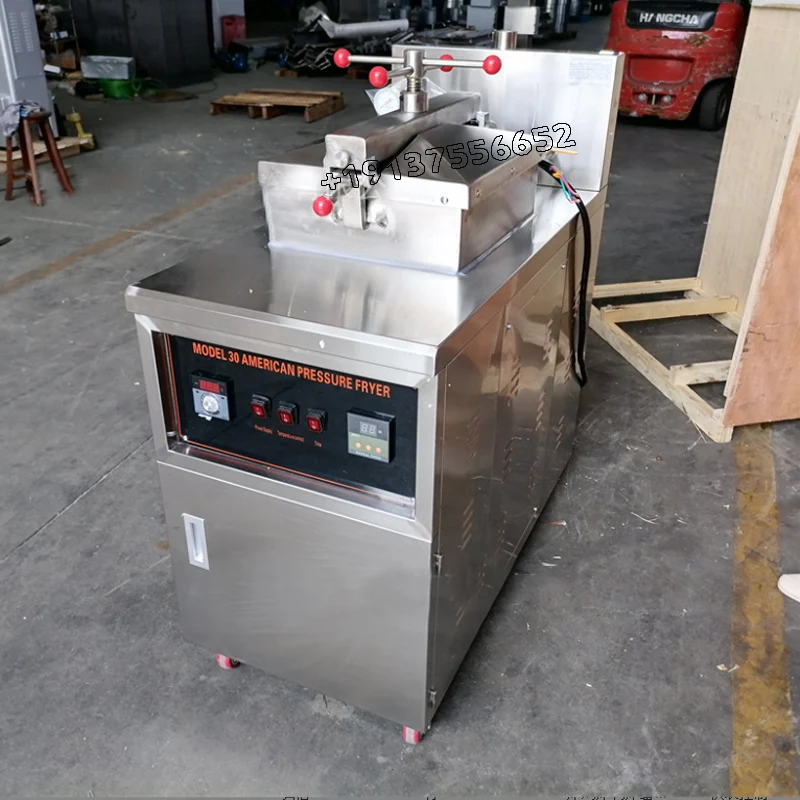 Electric Vertical Pressure Fryer 30L High Voltage Gas Commercial Stainless Steel Electric Heating  Fried Chicken Equipment 3