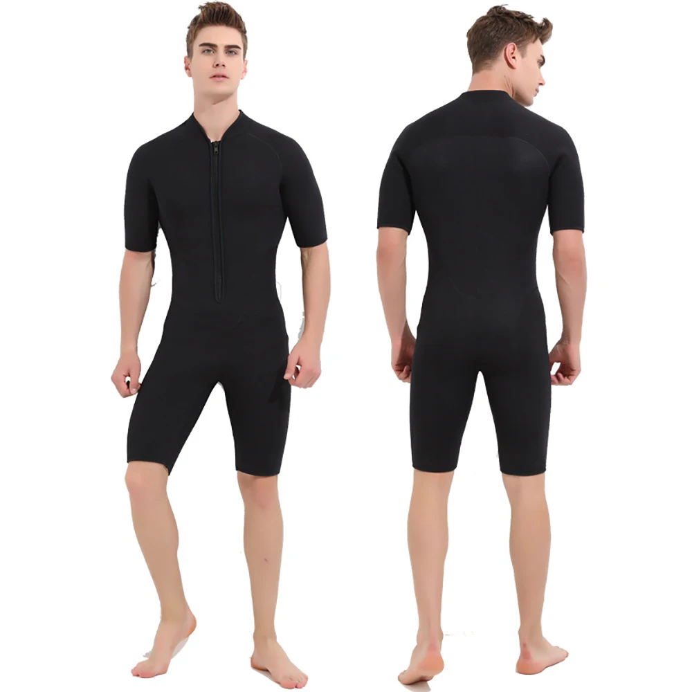 

SBART Diving Suit 3mm Men's Jumpsuit Short Sleeved Snorkeling Suit Thickened And Warm Winter Swimsuit Deep Diving