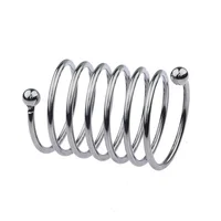 Edelstahl Penis Dildo Ring Wellen faden Penis ringe Feder verlängerte Version männliche Verzögerung Ejakulation Sexspielzeug für Männer 4