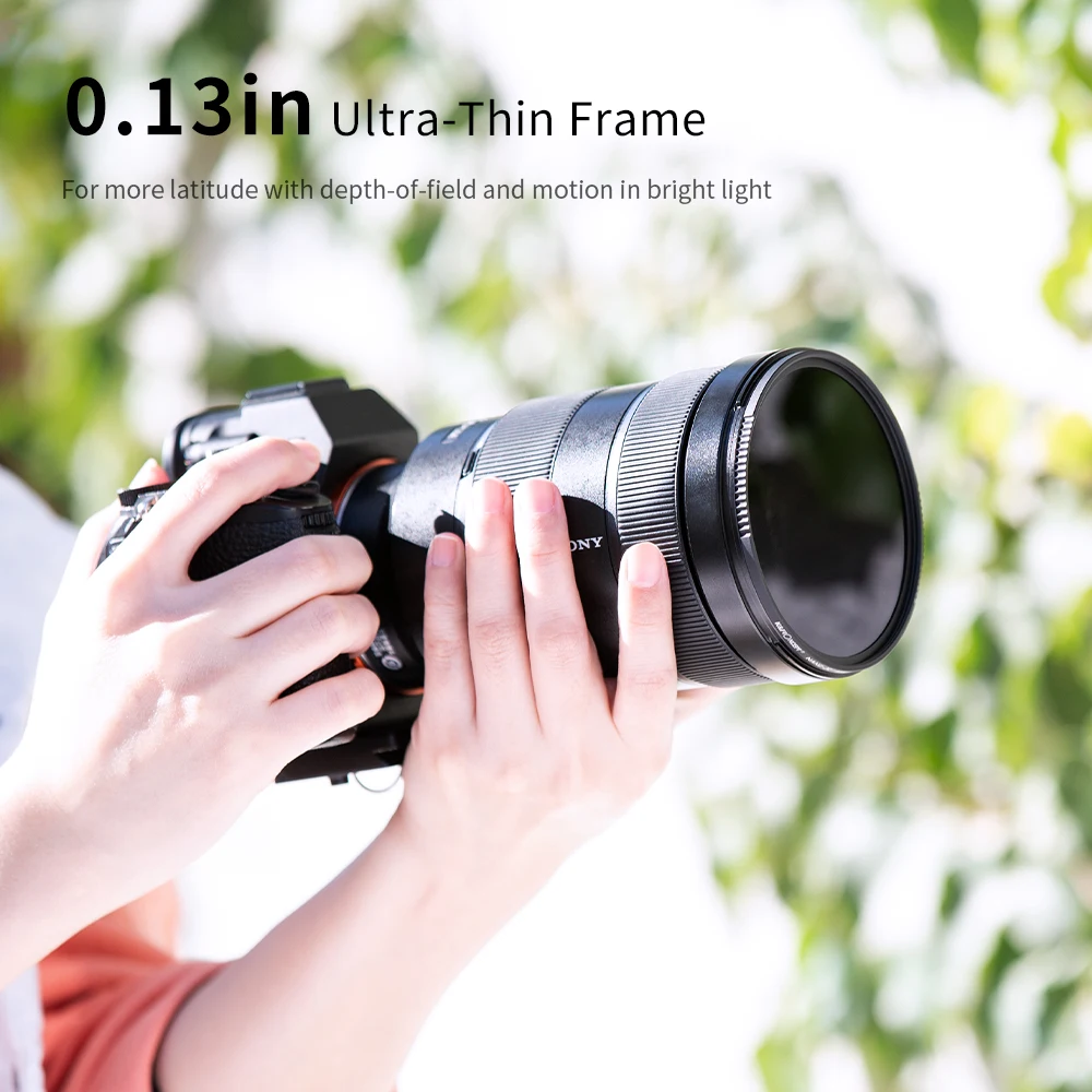 K&F Concept 4 In 1 ND Filter Set ND4 ND8 ND64 ND1000 Neutral Density Filter With Filter Bag 49mm 52mm 58mm 67mm 72mm 77mm 82mm 6
