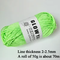 2022 Newest Functional Luminous Yarn Glow in the Dark Polyester Chunky Yarn 53m Long Knitting Wool Yarn for Crochet Sweater Hat - Image 4