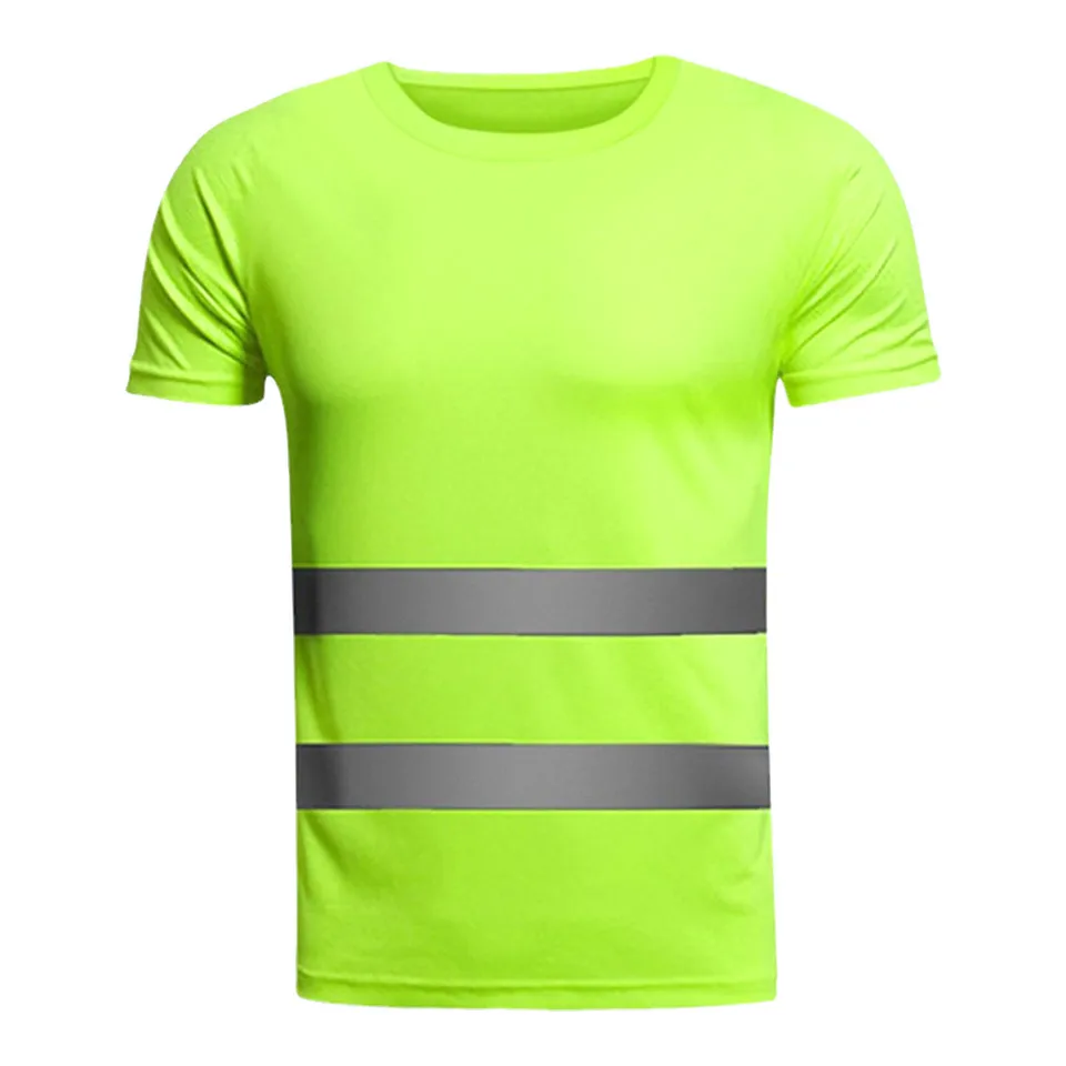 Men's Breathable Reflective Safety Work T-Shirt