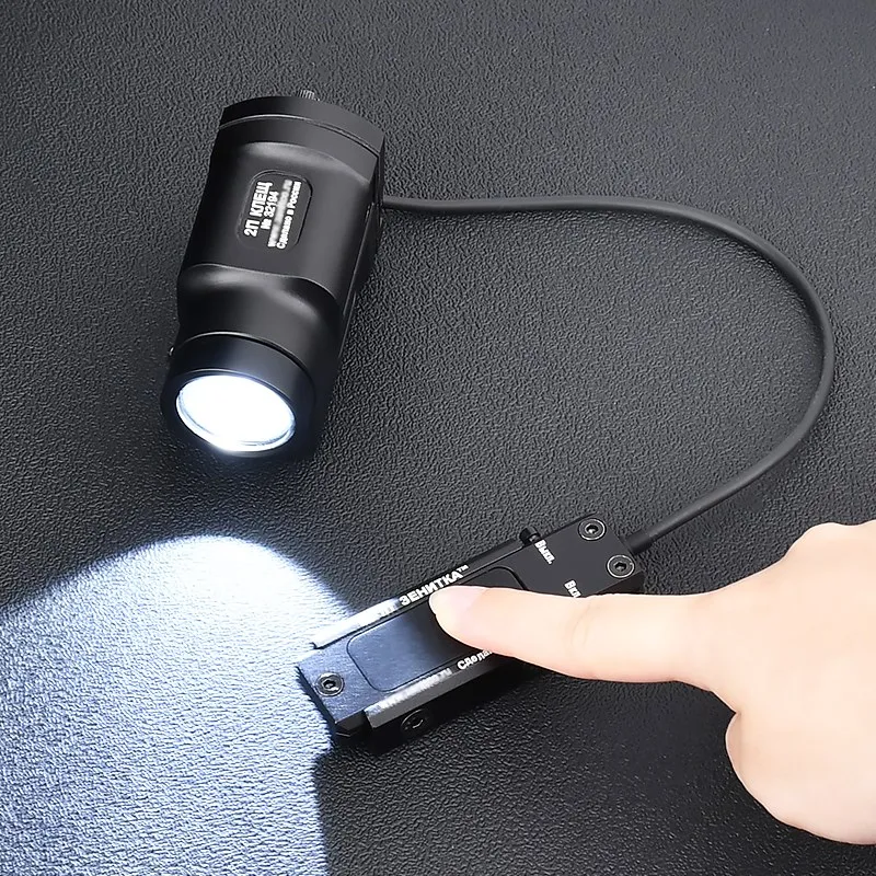 Zenitco K-2P Tactical Metal GEN 2 KLESCH 2P AK-SD Weapon Light Fit 20mm Rail With Switch Strobe Hunting LED Powerful Flashlight