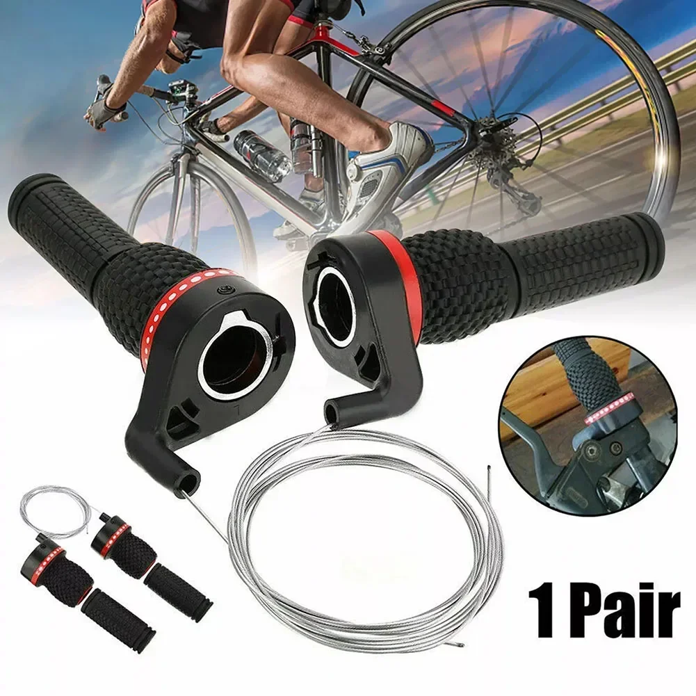 MTB Bicycle Shift Levers Mountain Bike Handlebar Grip Handle Gear