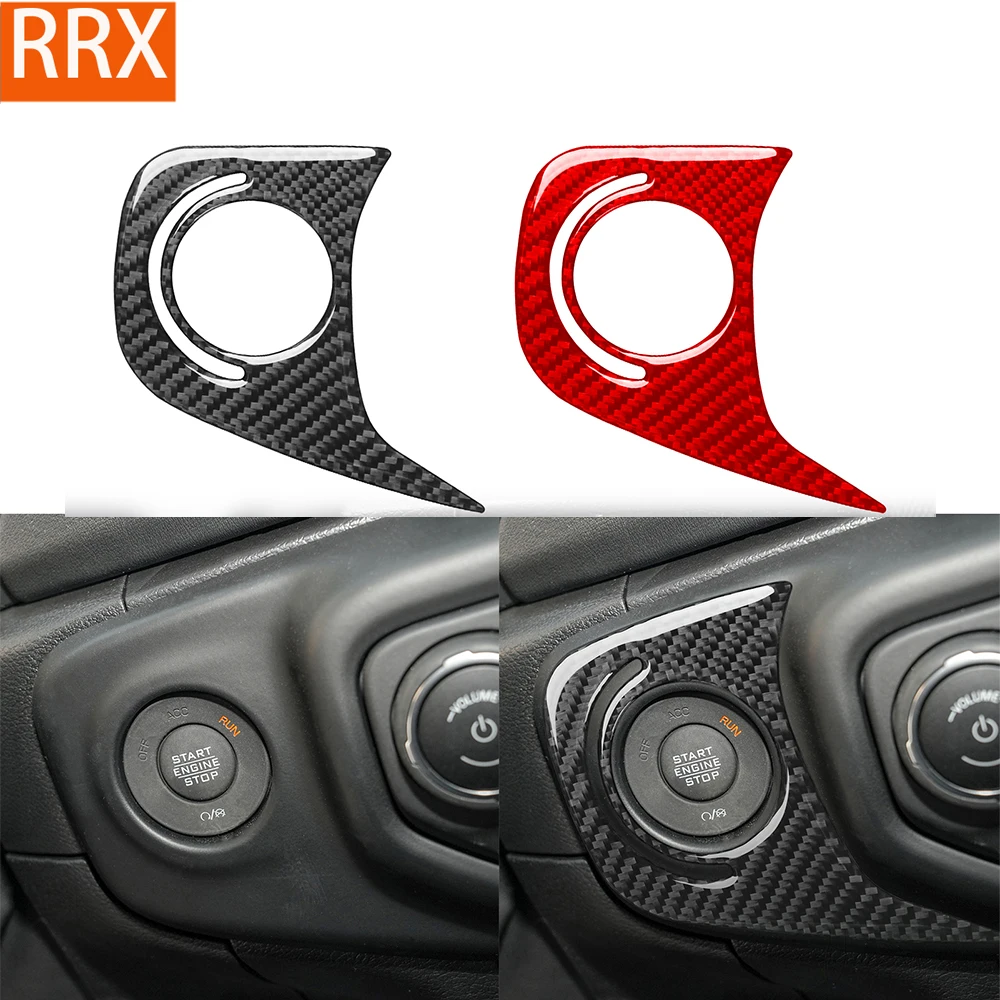 

For Jeep Wrangler Gladiator 2020 2021 2022 2023 Dashboard Engine Panel Cover Real Carbon Fiber Stickers Car Interior Accessories