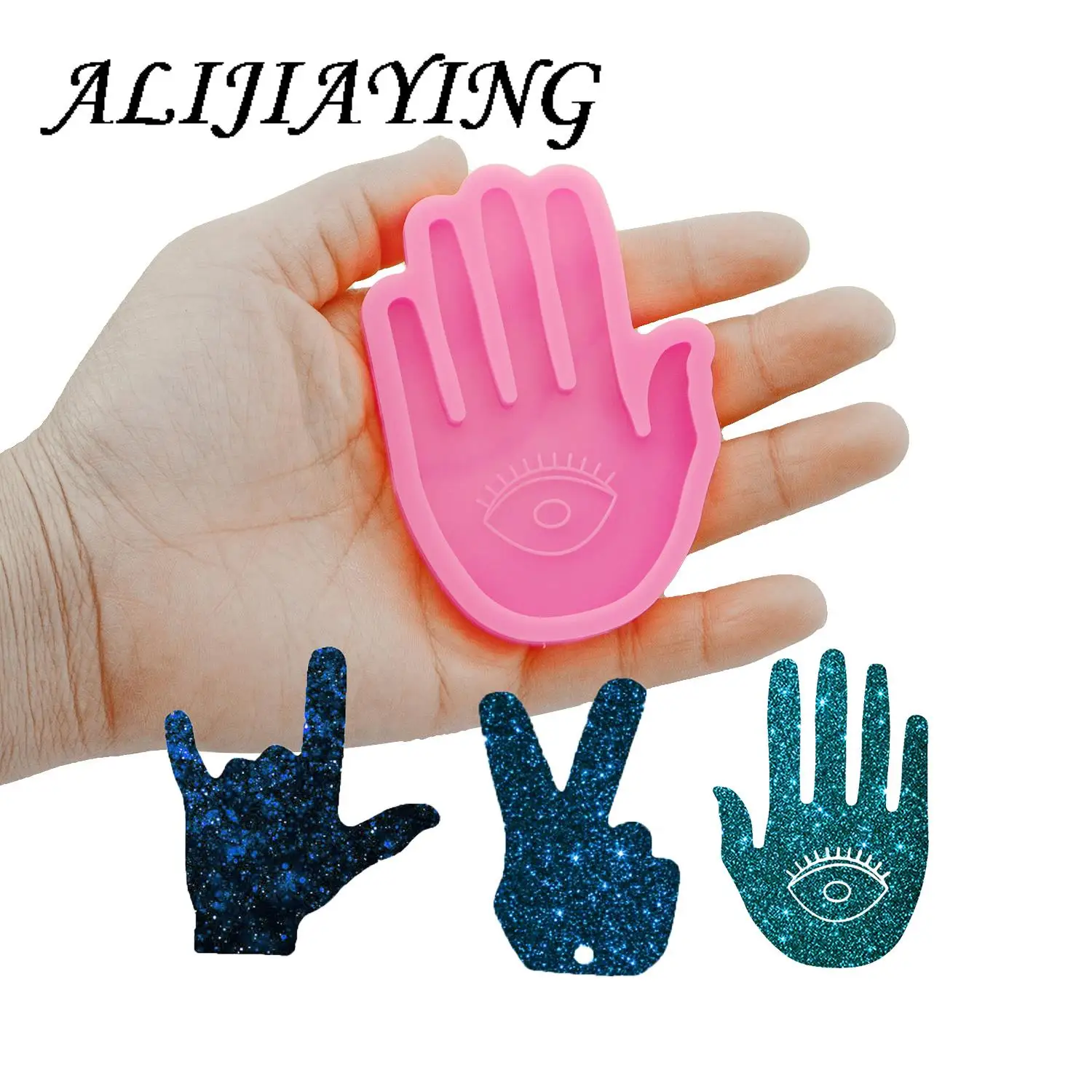 Molde de llavero ASL OK DY0118 Finger Love, manos de oración, molde de  silicona epoxi de resina, molde de fundición DIY de mano Hamsa, artesanía  de resina de puño - AliExpress