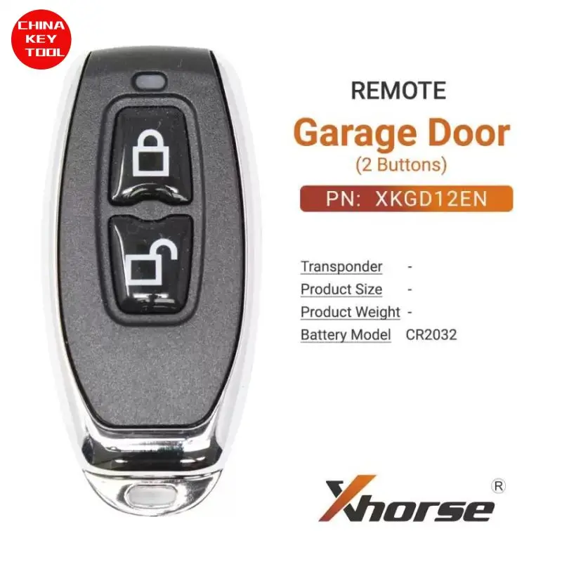 Car Remote Key 1PCS Xhorse Garage Remote 2 Buttons XKGD12EN
