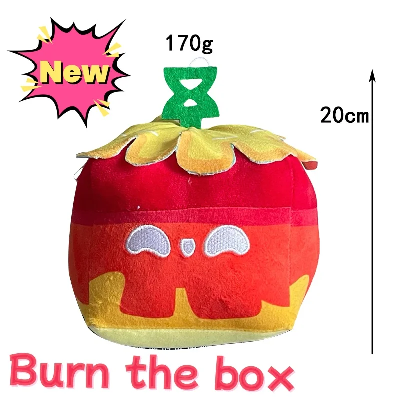 thumbnail image 1 of Hot Blox Fruits Anime Game Plush Toy Fruit Leopard Pattern Box Stuffed Dolls Fruits boxeing Children's Toys Birthday Gift, 1 of 5