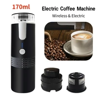 170ML Electric Coffee Maker Portable Wireless Espresso Machine Hot Water Brewing with Capsule for Camping Travel Home Appliance 1