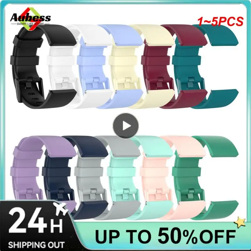 Cinturino 1 ~ 5 Pezzi Per Fitbit Versa 2 Cinturino Fitness Di Ricambio Regolabile In Silicone Per Fitbit Versa/ Versa Lite/ Versa 2 Band