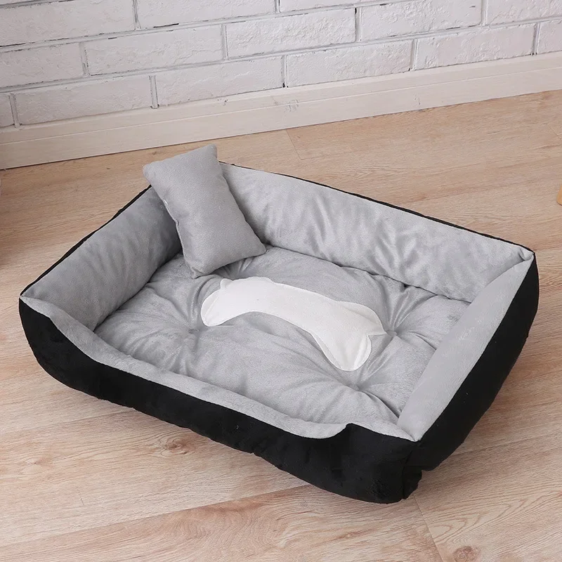 Soft Sofa Dog Beds Fleece Warm Bed for Small Large Dog Plus Size Waterproof Bottom Soft Pet Bed Cat Autumn Winter