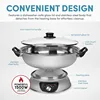 Double-Sided Hot Pot, 5-Quart, Stainless Steel, Multi-Function Rice Cooker 3