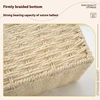 New Woven Tissue Box Imitation Rattan Woven Grass Tissue Storage Box Luxury Tissue Paper Holder Home Living RoomTable Decoration 4