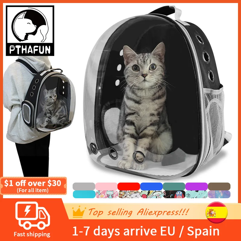 Cat Carrier Bag Outdoor Pet Shoulder Bag Carriers Backpack Breathable