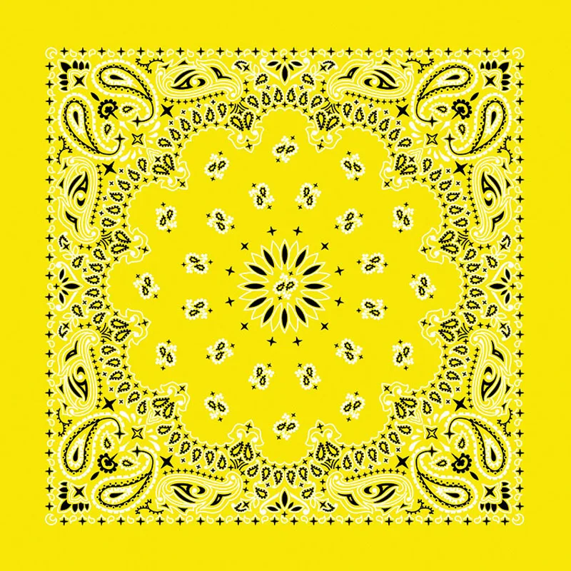 58*58 سنتيمتر الجليد الحرير أسود أحمر أبيض الهيب هوب بيزلي العصابات الرياضة وشاح فاسق الجمجمة باندانا عقال التفاف وشاح للرجال النساء