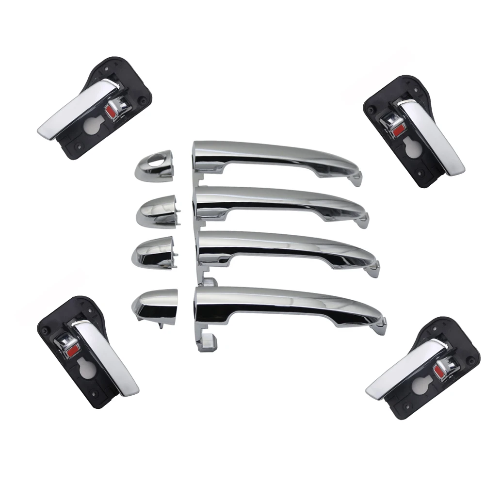 8PCS EXTERIOR AND INTERIOR DOOR HANDLE FOR KIA Rondo 07-11 (Carens ...