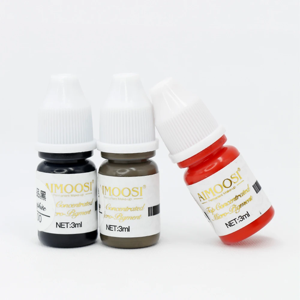 3ml Lip Permanent Makeup Pigments for Micropigmentation Professional Microblading Pigment for Eyebrow Semi-PMU Ink tattoo ink tattoo ink pigment