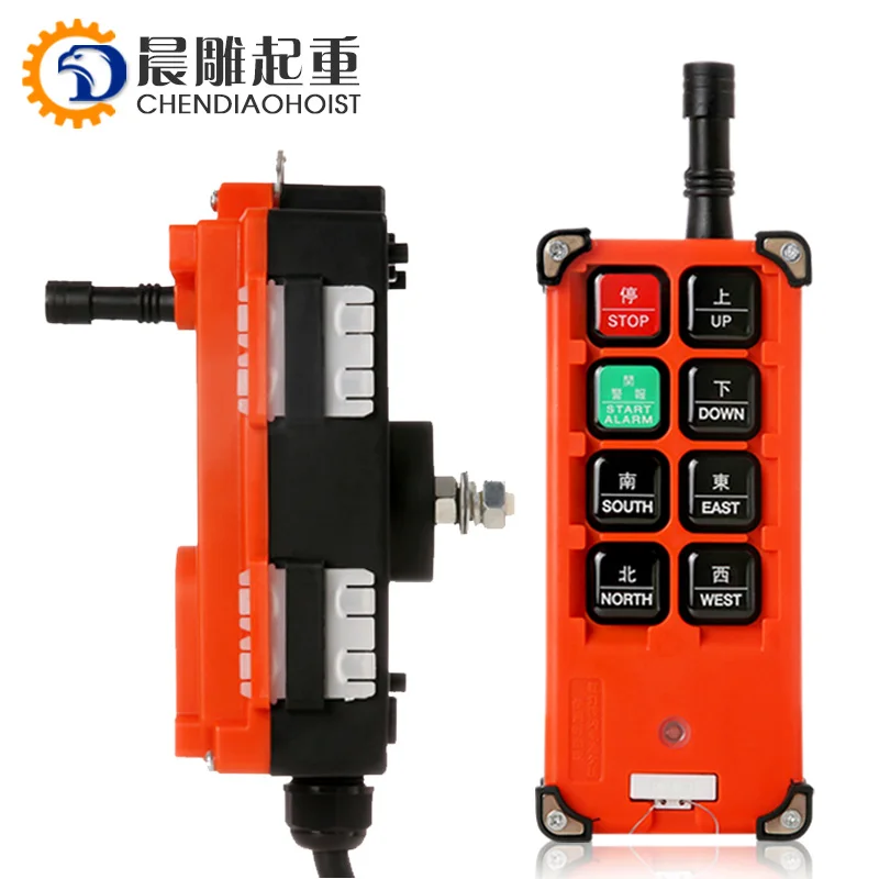 

8 Button industrial gantry joystick cable cover traveling hoist switch radio overhead wireless crane remote control