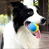 Dog Interactive Ball Soft TPR Toy for Dog Interactive Training Dog Ball Pet Teeth Cleaning Bite Resistance Ball Toy Random Color 3