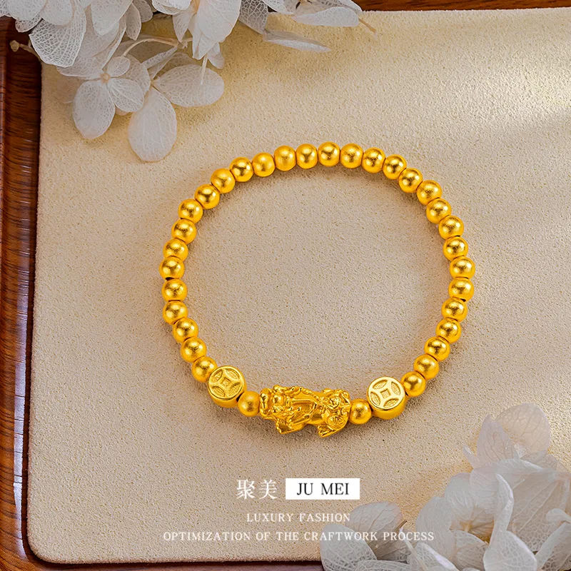 9999 24K real gold store same style gold Pixiu men's and women's