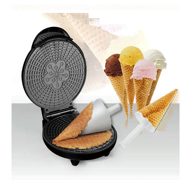 Electric Egg Roll Maker Crispy Omelet Mold Sandwich Iron Crepe Baking Pan Creactive DIY Kitchen Tool Ice Cream Cone Machine