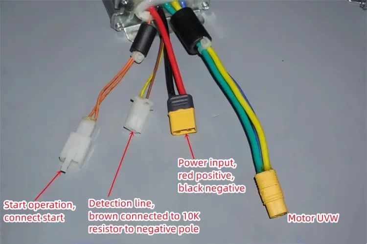 40V900W Hall Free Brushless Controller Electric Garden Machinery Three-Phase Brushless Driver DC Motor Speed Controller