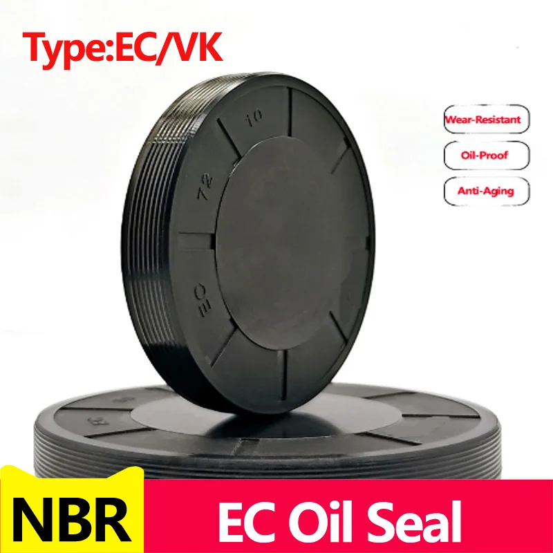 BlackNBRECOilSealVKTypeNitrileRubberEndCapCoverPlugSeal