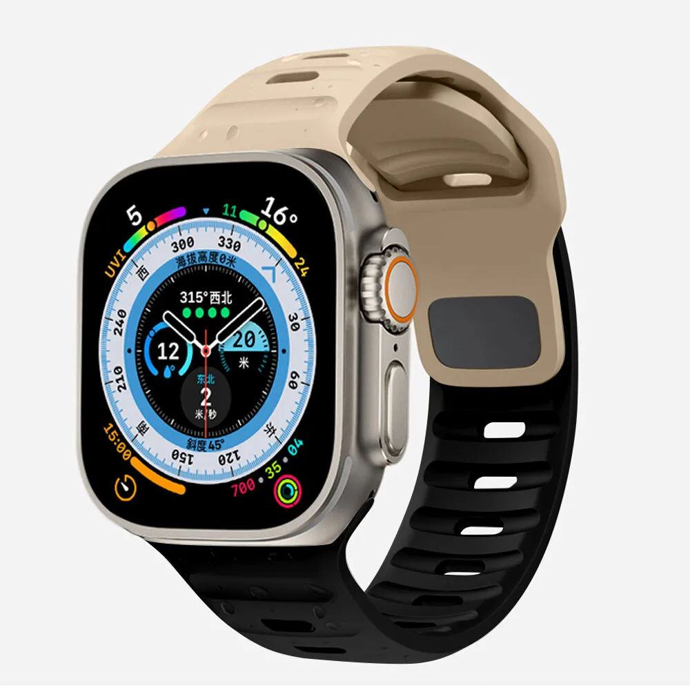 Enhanced Silicone Air Hole Sport Strap