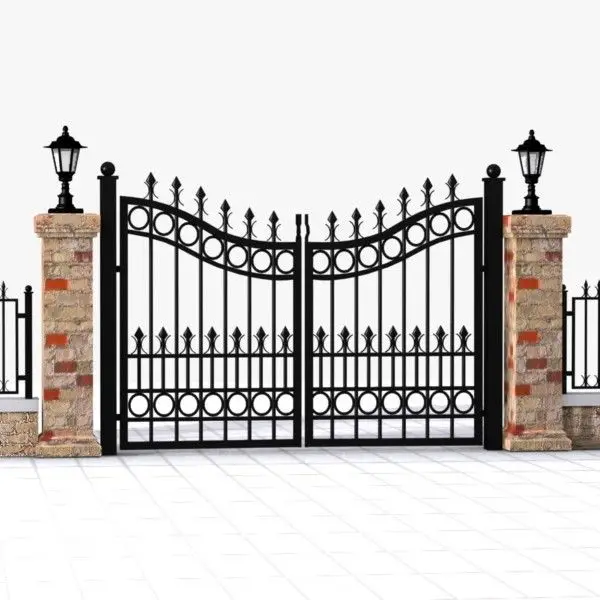 Best Welcome Fashion Garden Iron Gate Flower Design Iron Gate Design Wrought Iron Gate 5