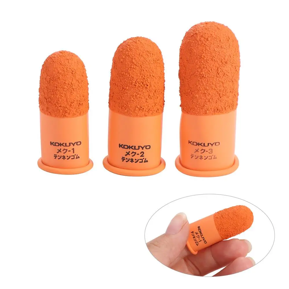 Multi-purpose Non-slip Finger Cover Natural Rubber Anti-static Fingertips Protector Gloves Reusable Counting Orange Finger Cots protective gloves antistatic gloves silicone finger protector