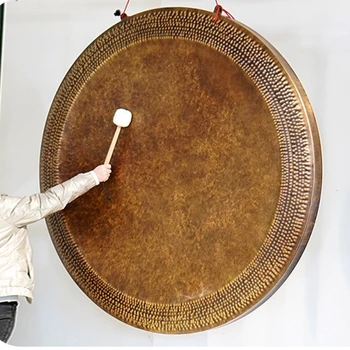 Handmade Wind Gong Adult Beginner Practice Wind Gong Bass Large Traditional Gongs Professional Percussion Musical Instruments